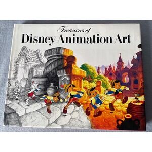VINTAGE 1982 TREASURES OF DISNEY ANIMATION ART Abrams  1st Ed HC DJ Book 15x12